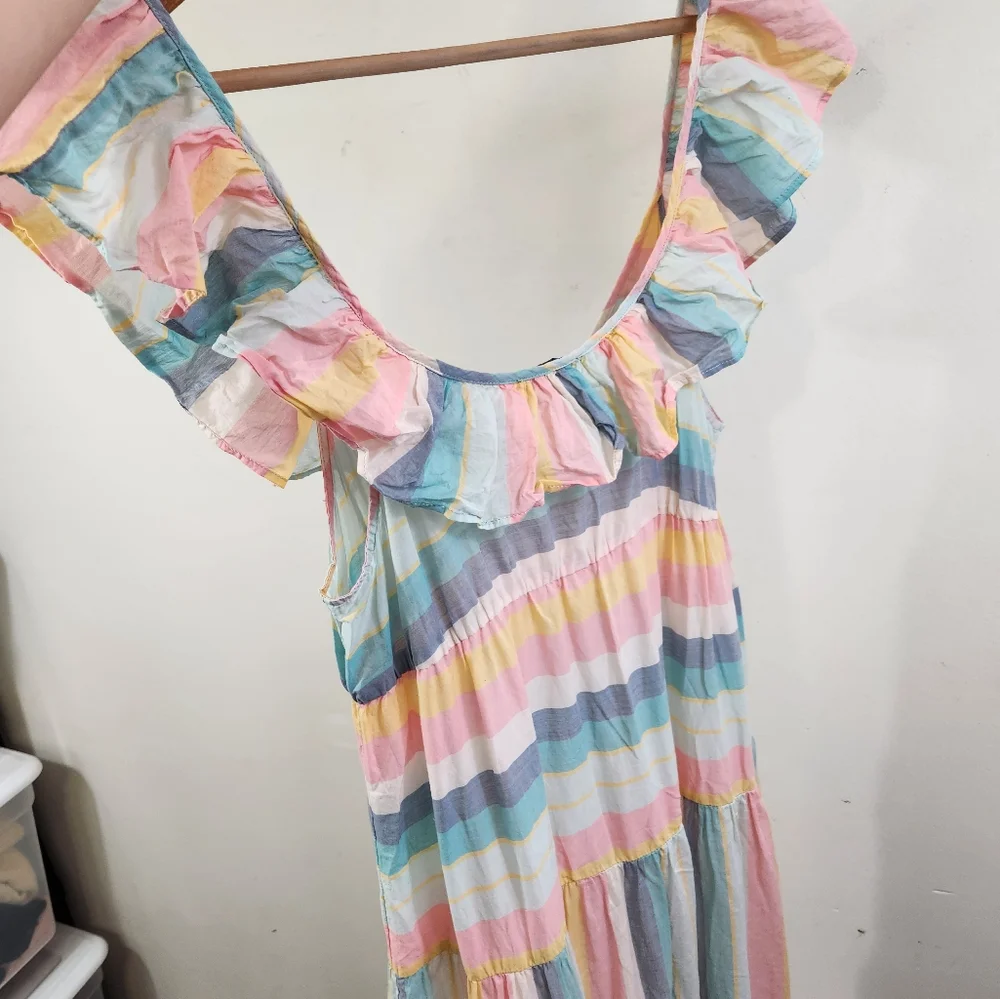 J.crew Stripe Midi Dress - Picture 7 of 8